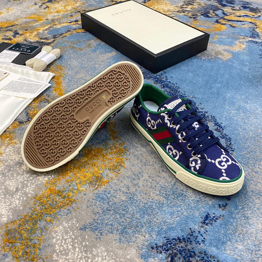 Gucci1977帆布鞋-蓝色 商品图4