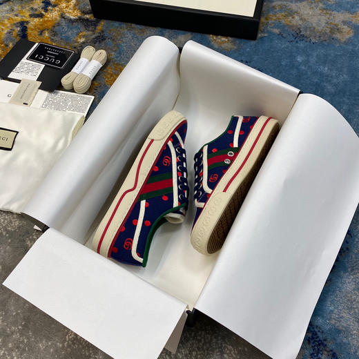 Gucci1977帆布鞋-波点蓝 商品图1