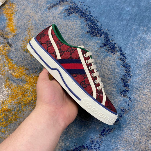 Gucci1977帆布鞋-车厘子红 商品图0