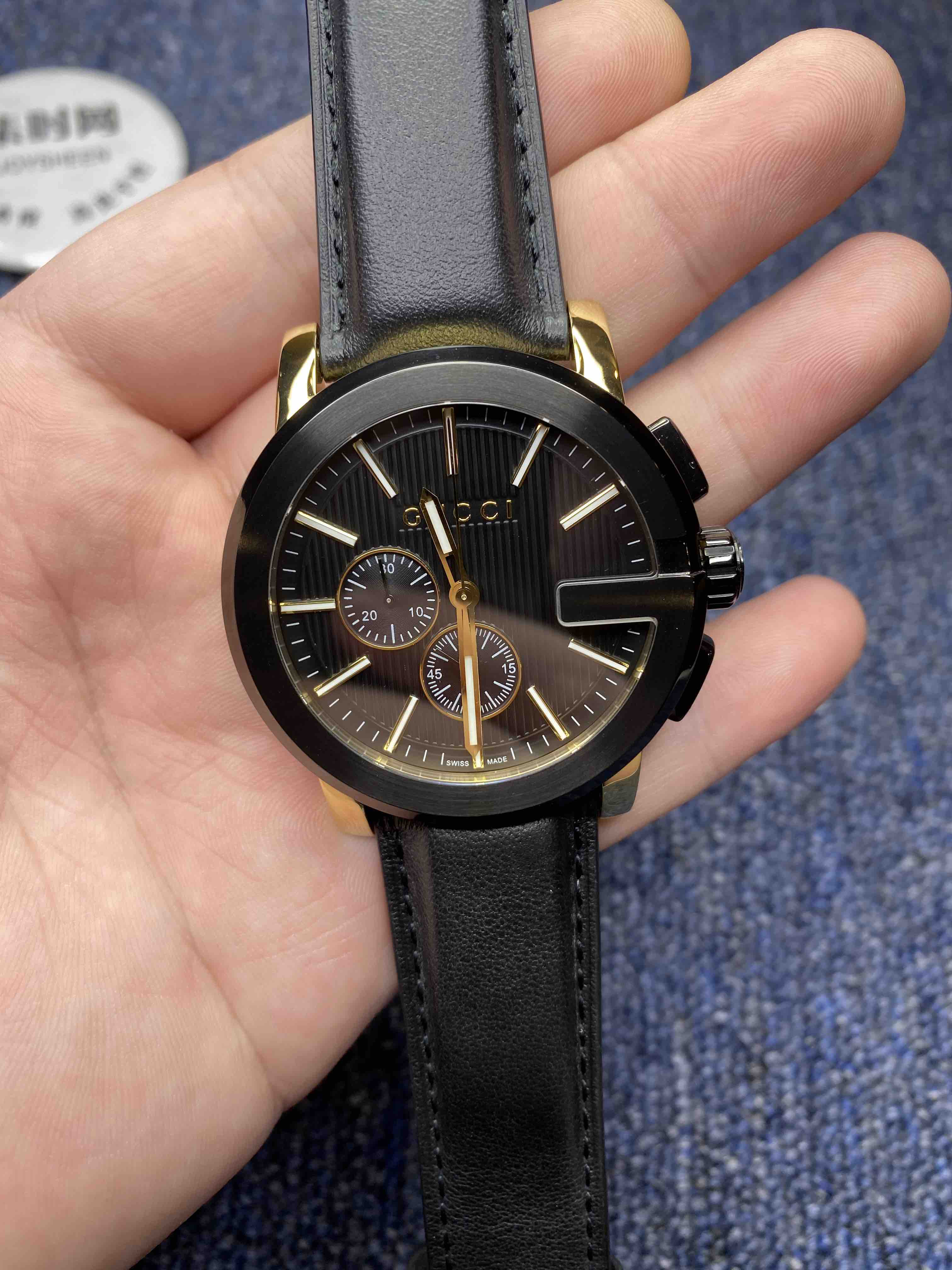 原单品质 gucci古驰海报款石英计时男表,保真,表径44mm