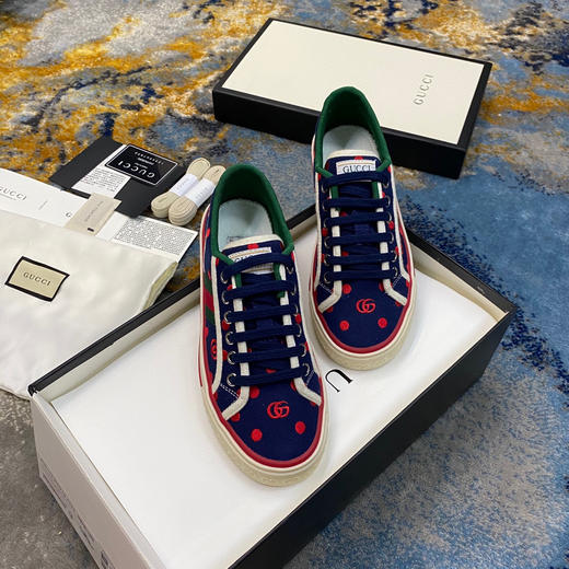 Gucci1977帆布鞋-波点蓝 商品图2