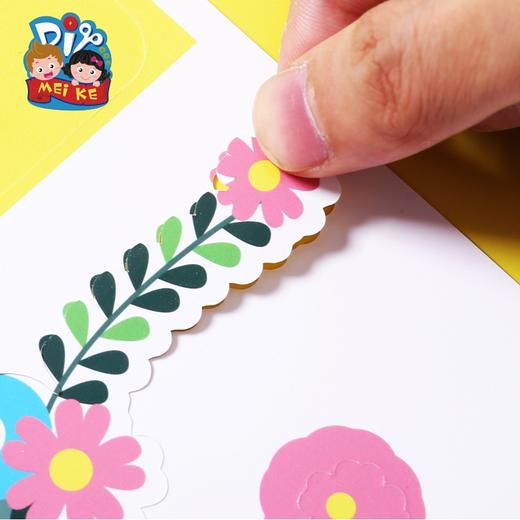 38妇女节手工创意献花贺卡抽拉式贺卡幼儿园益智立体3d贺卡儿童 商品图2