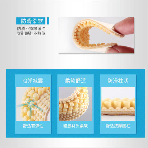 4D硅胶防掉跟防磨脚调码后跟贴女加厚防掉跟神器高跟鞋贴半码垫男 商品图6