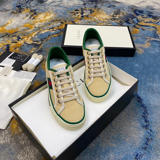 Gucci1977帆布鞋-米白色 商品图2
