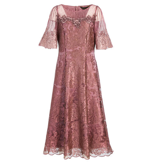 乔万尼连衣裙新款春碎花法式蕾丝裙子高端雪纺洋气ES4E356 商品图4