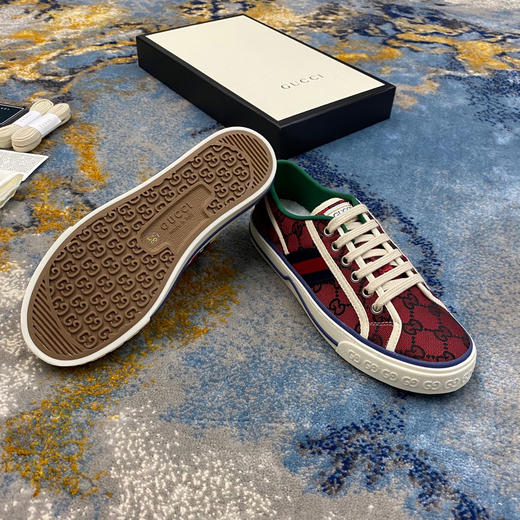 Gucci1977帆布鞋-车厘子红 商品图5