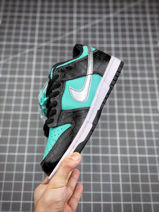 NK SB Dunk Low "Diamond Supply Co.tiffany" 钻石/黑绿 商品图5