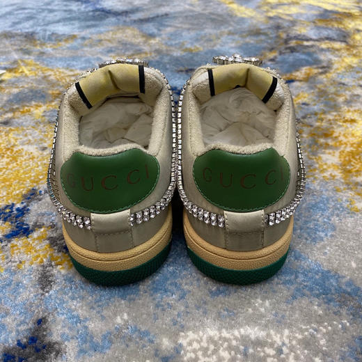 Gucci小脏鞋-绿色带钻款 商品图7