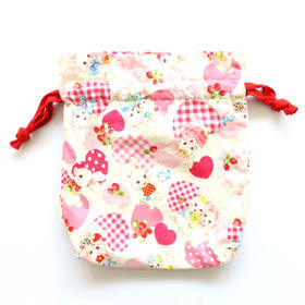 HUJI祤集Bobby收纳袋插画爱心小兔