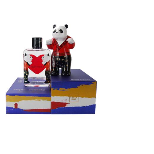 52度 百调·HeartPanda熊猫小酒 汉儿版 125ml礼盒+熊猫摆件    泸州老窖官方旗舰店 商品图0