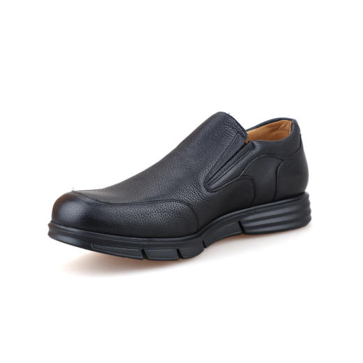 断码特价47码--西班牙原产男款商务休闲乐福鞋YELLOWSTONE黄石公园黑色(超轻款) 商品图5