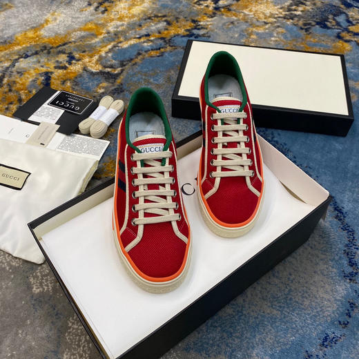 Gucci1977帆布鞋-橙红色 商品图2