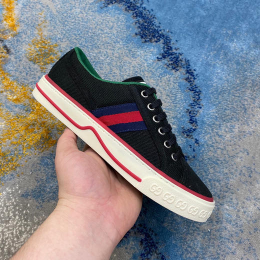 Gucci1977帆布鞋-黑色 商品图0