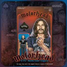 现货 Super7 Motorhead摩托头乐队 Lemmy 3.75寸挂卡摇滚