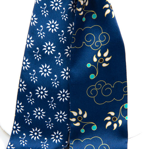 青云染 敦煌系列九色鹿丝巾方巾小长巾发带100%真丝丝巾 商品图2