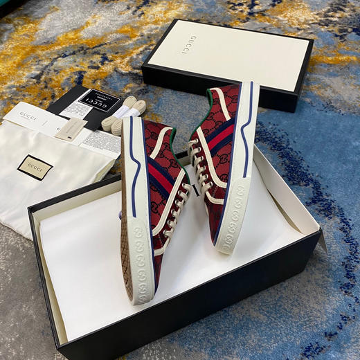 Gucci1977帆布鞋-车厘子红 商品图3