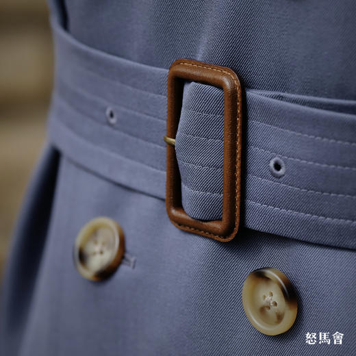 Hardy Minnis Super Gabardine 羊毛嘎巴甸Kensington 平肩袖战壕⻛⾐ 商品图9
