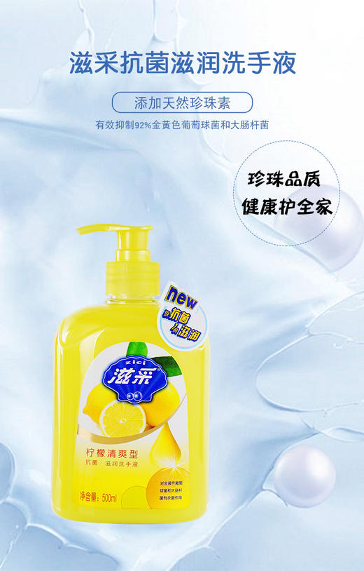 滋采柠檬清爽洗手液500ml 商品图0