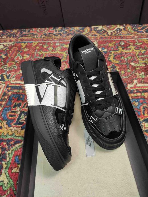 华伦天奴小白鞋-黑白 商品图5