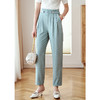 欧芮儿九分休闲裤子女薄款新款高腰显瘦直筒修身收腰通勤 商品缩略图0