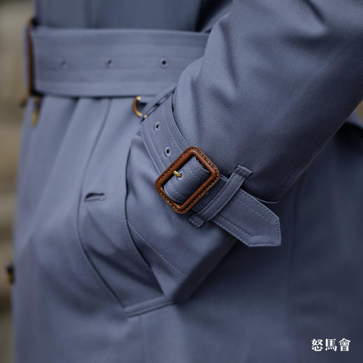 Hardy Minnis Super Gabardine 羊毛嘎巴甸Kensington 平肩袖战壕⻛⾐ 商品图11
