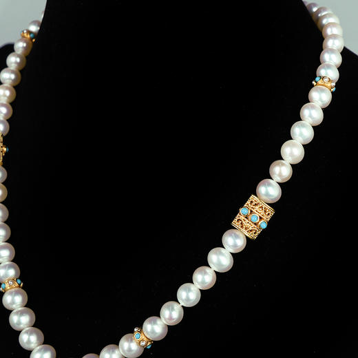 绿松吊坠珍珠项链 商品图3