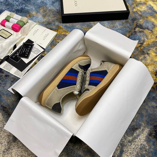 Gucci小脏鞋-深蓝色 商品图3