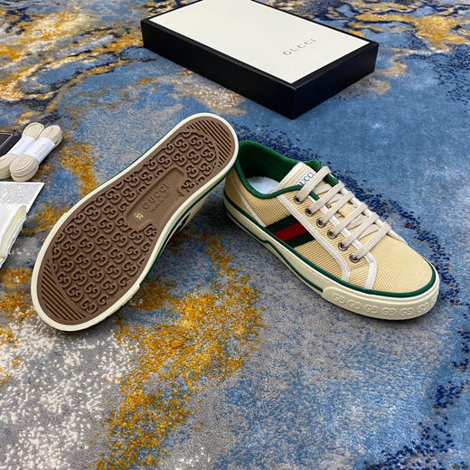 Gucci1977帆布鞋-米白色 商品图5