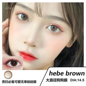 「高端美瞳」富婆之选 WINNI 台妹甜棕 hebe brown 回购率高 强推 14.5 年抛 超气质高级感强强的款式 含硅水凝胶