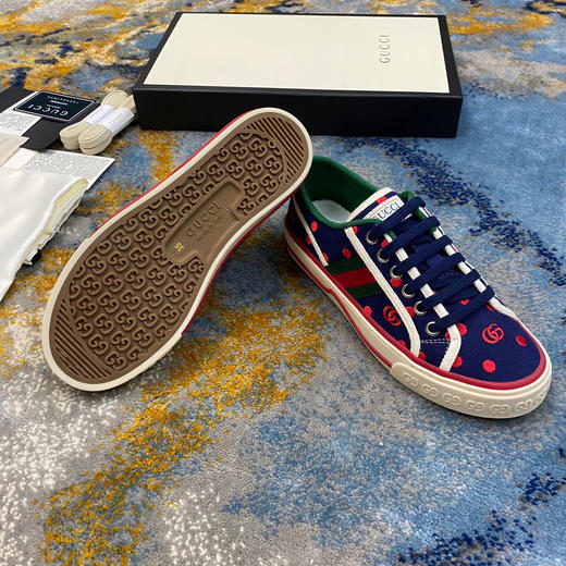 Gucci1977帆布鞋-波点蓝 商品图5