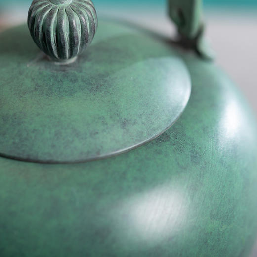 朱炳仁铜 百年铜艺世家 七巧柳绿壶 商品图6