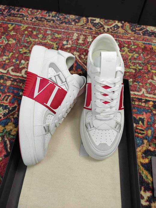 华伦天奴小白鞋-红带 商品图3