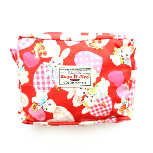 HUJI祤集Motley收纳包插画爱心小兔 商品图1