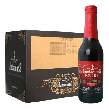 【整箱】林德曼樱桃啤酒 比利时原瓶进口 250ml*24瓶 酒精度3.5度 麦芽汁浓度14.6度 商品图0
