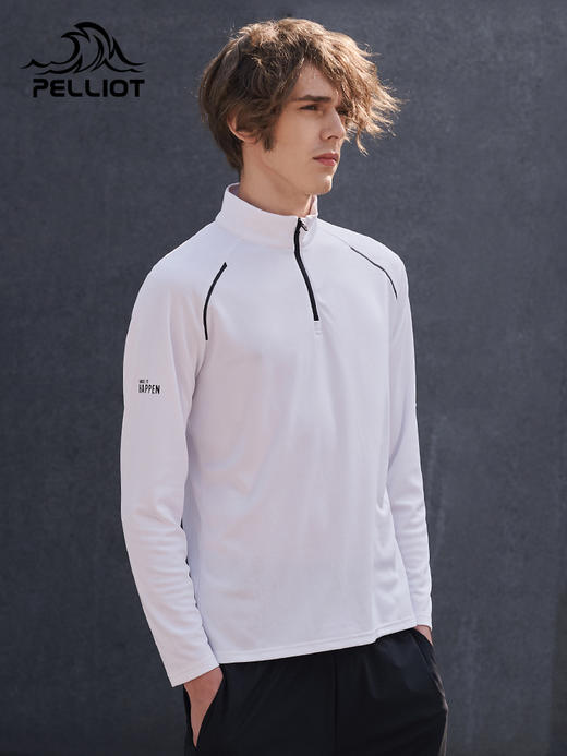 伯希和户外快干衣长袖女24新款跑步T恤男徒步登山透气运动休闲衣 12911526 商品图5