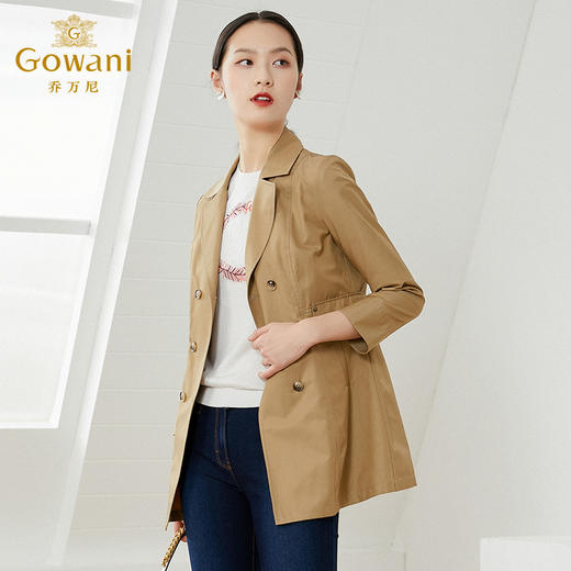 【两色可选】乔万尼西装外套女春休闲设计感小众新款薄款英伦风高级感大码EI1B921 商品图1