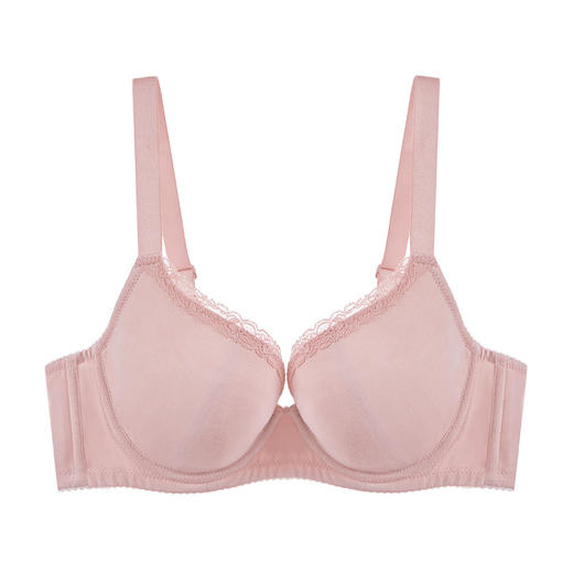 奶糖派棉感薄款透气包容上托稳定豆蔻文胸大胸专属少女大罩杯内衣 商品图1