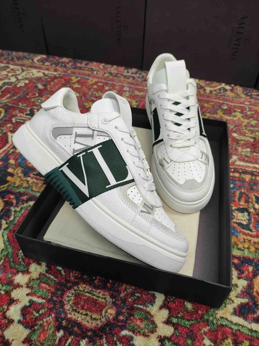 华伦天奴小白鞋-绿带 商品图4