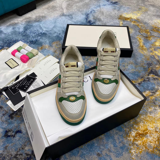 Gucci小脏鞋-绿色冲孔款 商品图4