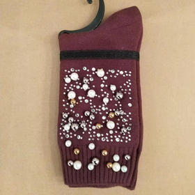 lfgj sd-1028 日韩珍珠潮袜女