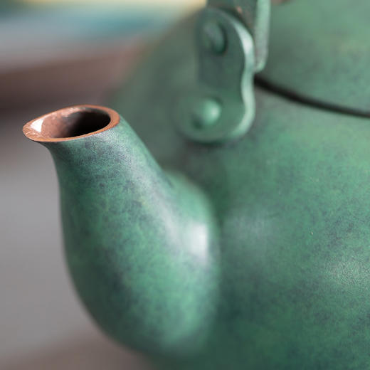 朱炳仁铜 百年铜艺世家 七巧柳绿壶 商品图5