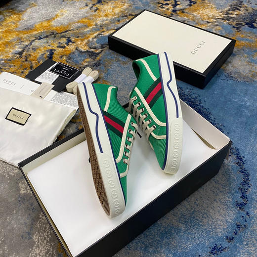 Gucci1977帆布鞋-绿色 商品图3