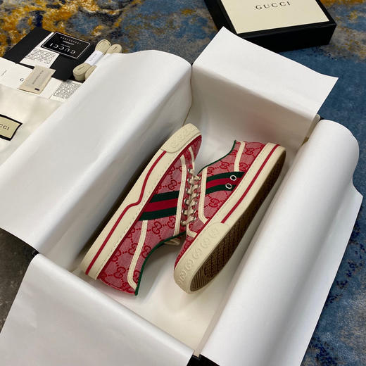 Gucci1977帆布鞋-深粉色 商品图1