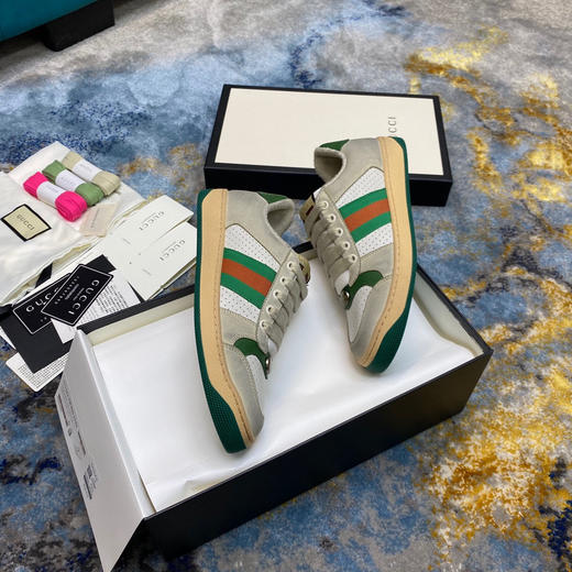 Gucci小脏鞋-绿色冲孔款 商品图5