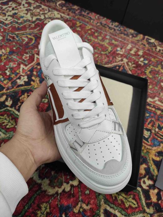 华伦天奴小白鞋-棕带 商品图1