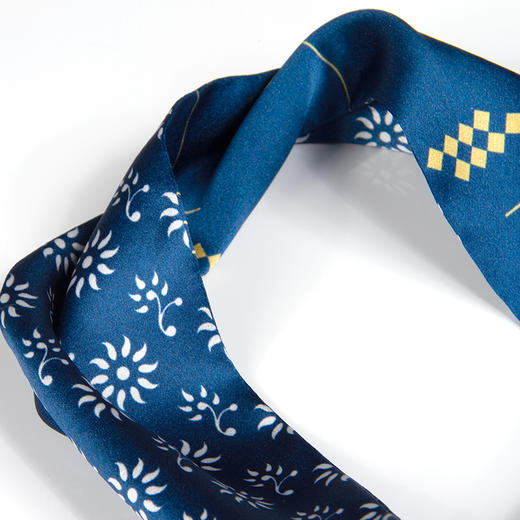 青云染 敦煌系列九色鹿丝巾方巾小长巾发带100%真丝丝巾 商品图3