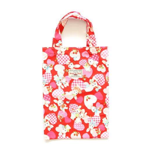 HUJI祤集Ditsy手提袋插画爱心小兔 商品图1