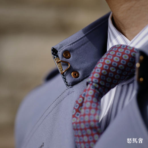 Hardy Minnis Super Gabardine 羊毛嘎巴甸Kensington 平肩袖战壕⻛⾐ 商品图7