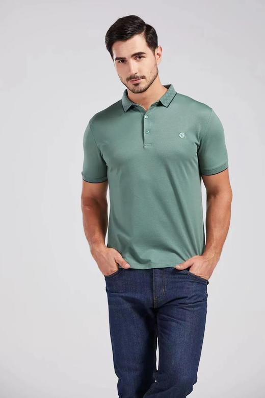 清仓特价 液氨丝光棉男士夏季商务休闲时尚翻领POLO衫 商品图1