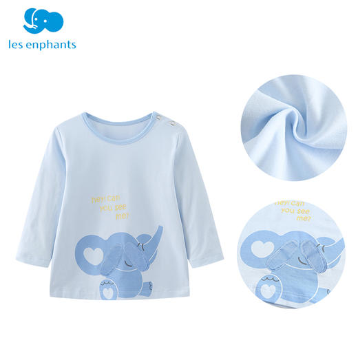 丽婴房-童衣类（春）E1上衣\背心式上衣浅蓝 商品图3